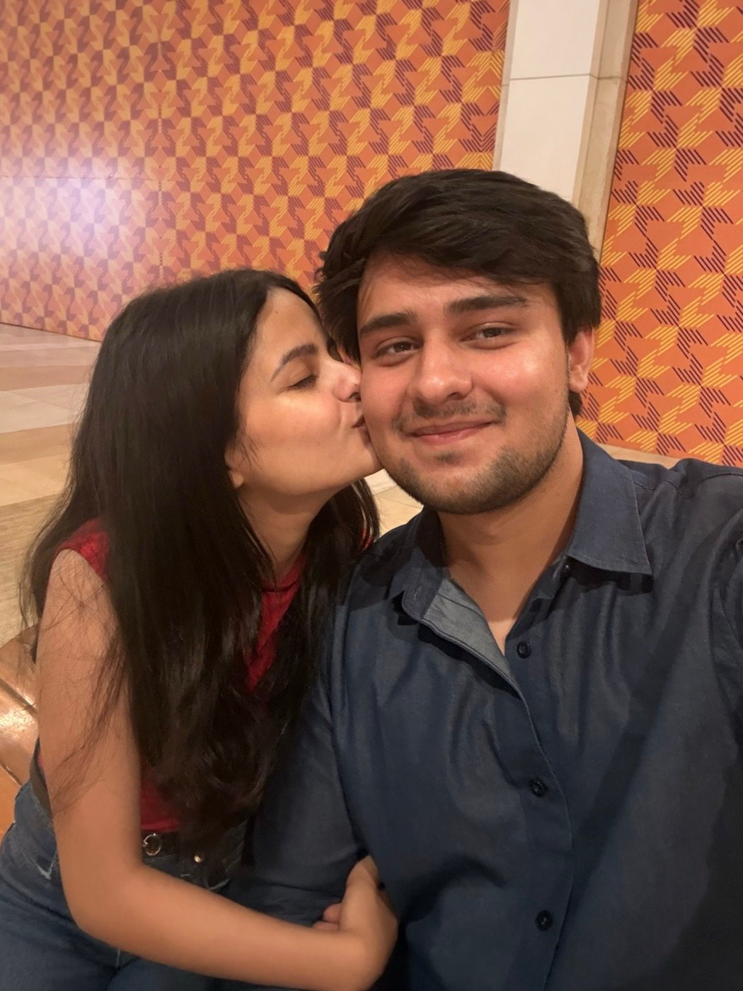 A kiss on the cheek